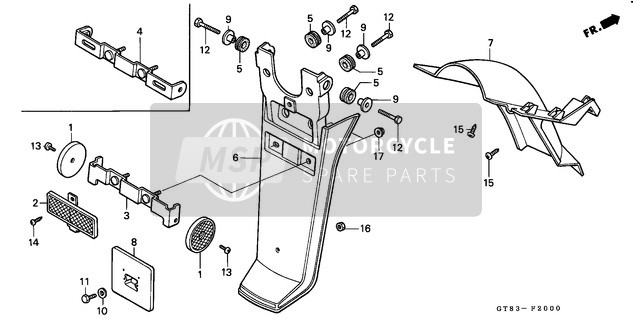 938920501200, SCREW-WASHER, 5X12, Honda, 4